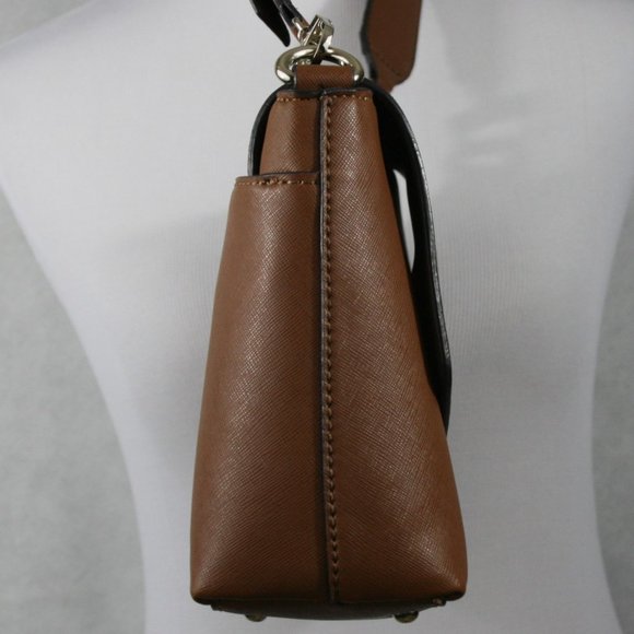 Guess Brown Faux Leather Shoulder Bag w/ Removable Wide Shoulder Strap EUC - Picture 6 of 15